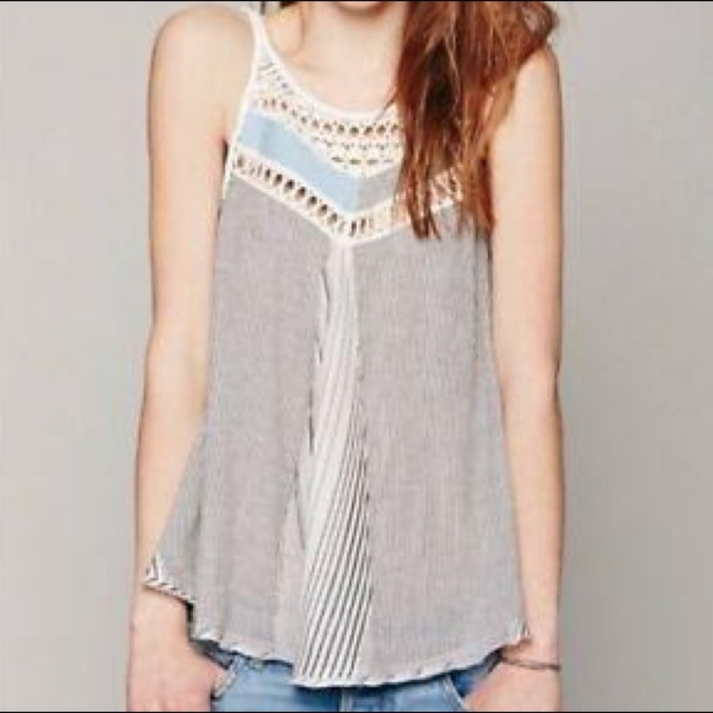 Free People | Striped Tank with Rope Trim